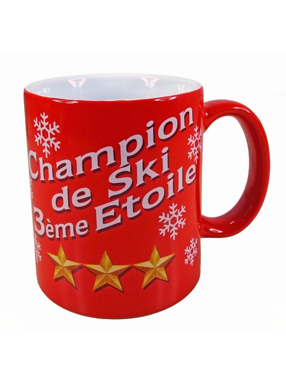 Mug 3 ème Etoile, ski