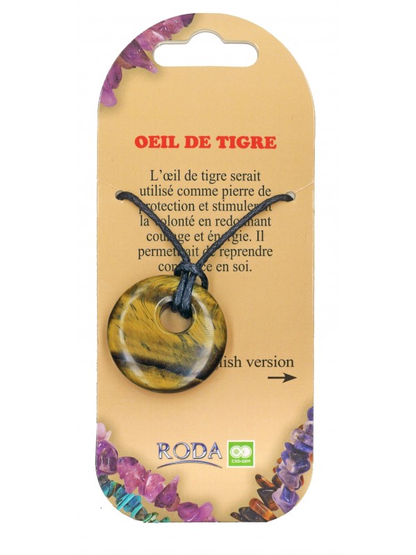 Collier Donut OEIL DE TIGRE