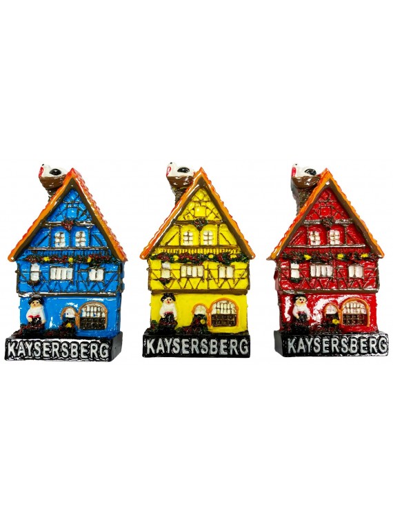 Magnet Maison  alsacienne "Kaysersberg" (3 couleurs)