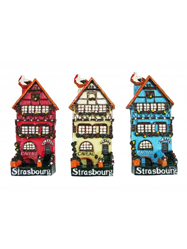 magnet Maison alsacienne "Strasbourg" (3 couleurs disponibles)