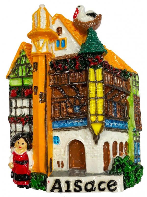 Magnet maison alsacienne "Alsace"