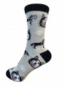 Chaussettes Husky gris en Bambou