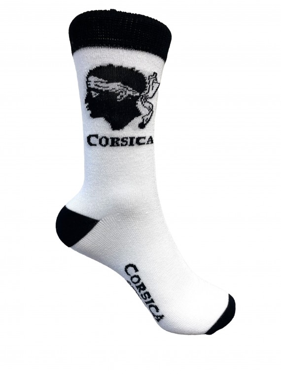 Chaussettes décor CORSICA, en Bambou