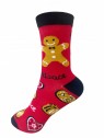 Chaussettes rouge Alsace Mannala, en Bambou